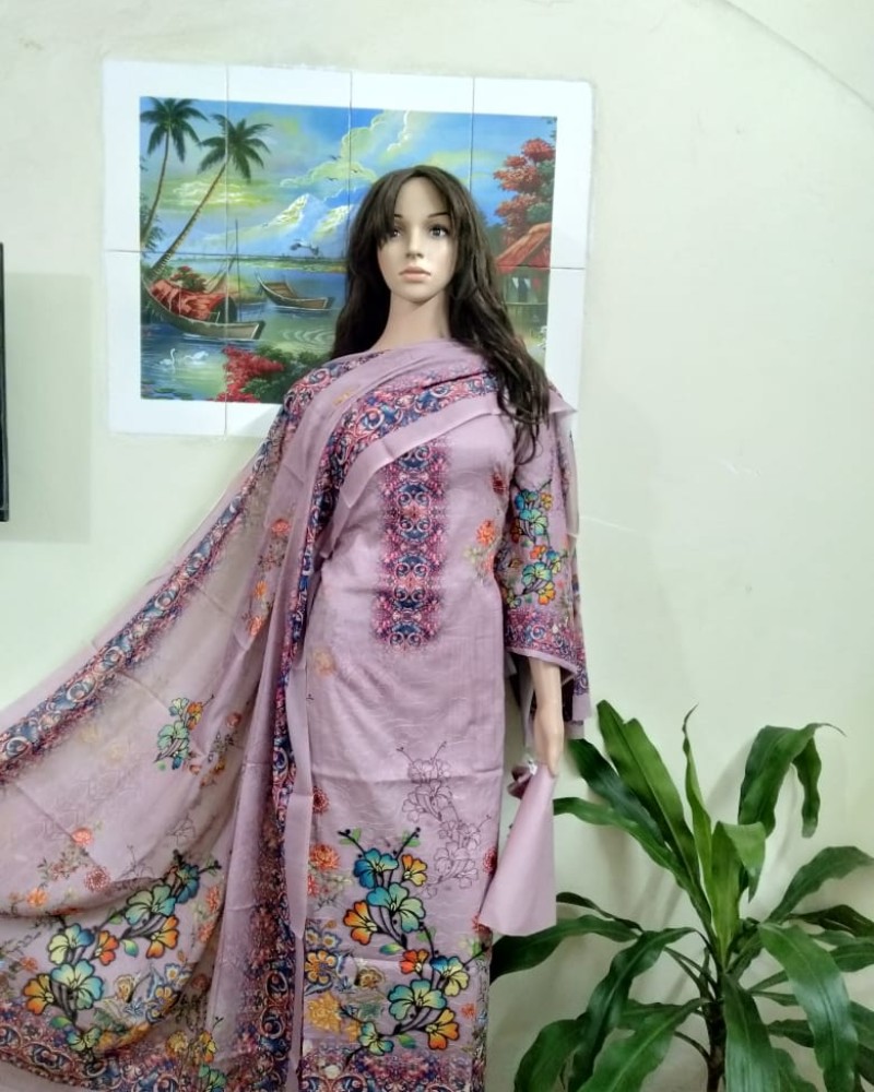 ফুল আড়ি ডিজিটাল প্রিন্ট-2 - Alternate view 1 showing  color