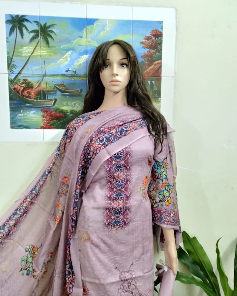 ফুল আড়ি ডিজিটাল প্রিন্ট-2 - Alternate view 2 showing  color