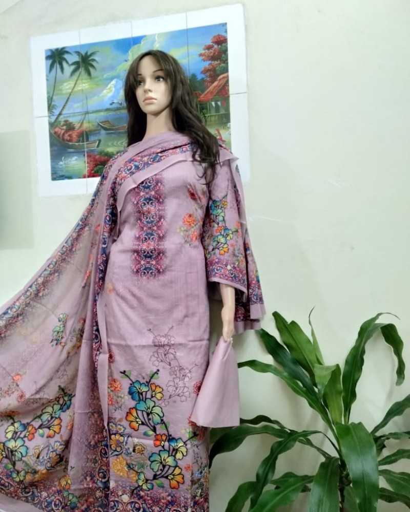 ফুল আড়ি ডিজিটাল প্রিন্ট-2 - Alternate view 3 showing  color