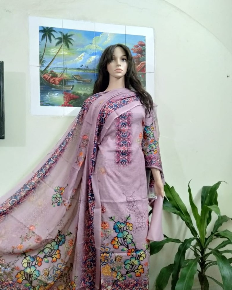 ফুল আড়ি ডিজিটাল প্রিন্ট-2 - Main view showing full design