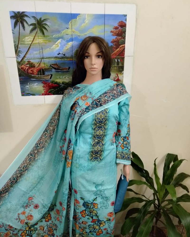 ফুল আড়ি ডিজিটাল প্রিন্ট-4 - Alternate view 2 showing  color