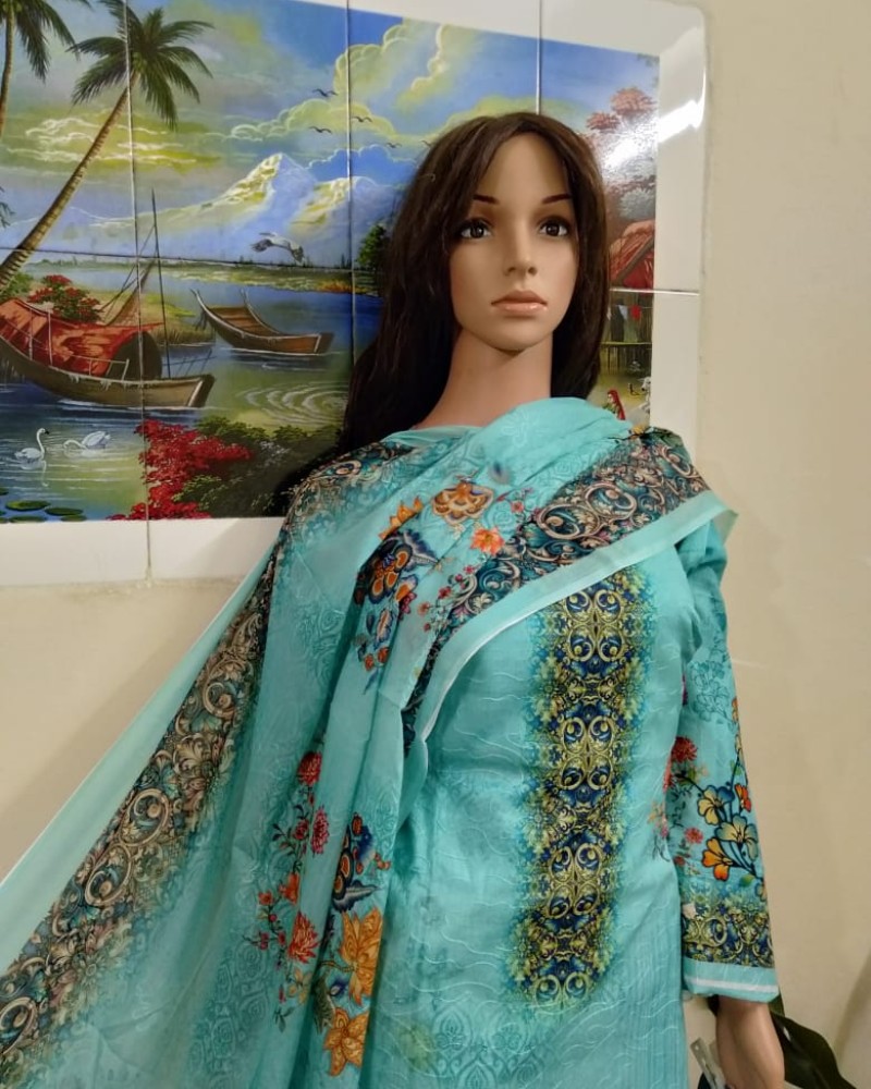 ফুল আড়ি ডিজিটাল প্রিন্ট-4 - Alternate view 3 showing  color