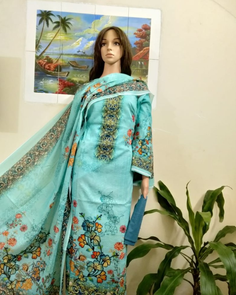 ফুল আড়ি ডিজিটাল প্রিন্ট-4 - Main view showing full design